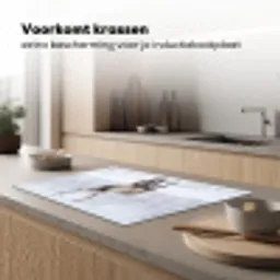 Rendier - Gewei - Toendra - Sneeuw - Wild Inductie beschermer vinyl 3mm klein -sfeer1