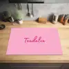 Toedeloe - Roze - Minimalistisch Inductie beschermer vinyl 3mm klein -sfeer5
