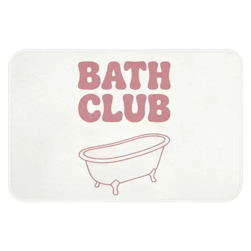 Retro - Bad - Roze WCmat klein -3d