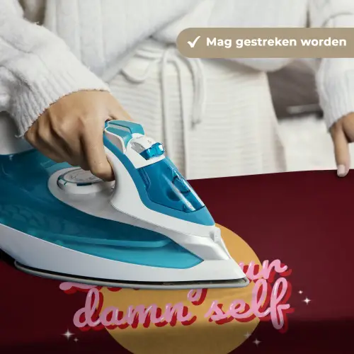 love your damn self - Cirkel - Glitter - Rood Wandkleed katoen klein -sfeer9