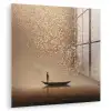 Bootje - Blaadjes - Goud - Water plexiglas 5mm klein -zzzproduct_nieuw