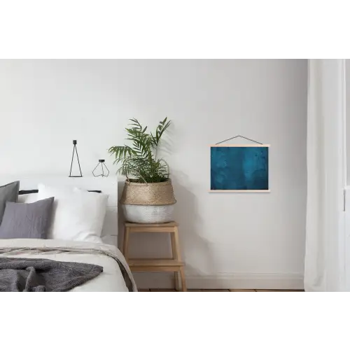 Beton19-3-2 textielposter latten blank klein -woonkamer