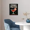 Cocktail - Zwart - Illustratie poster papier klein -sfeer3