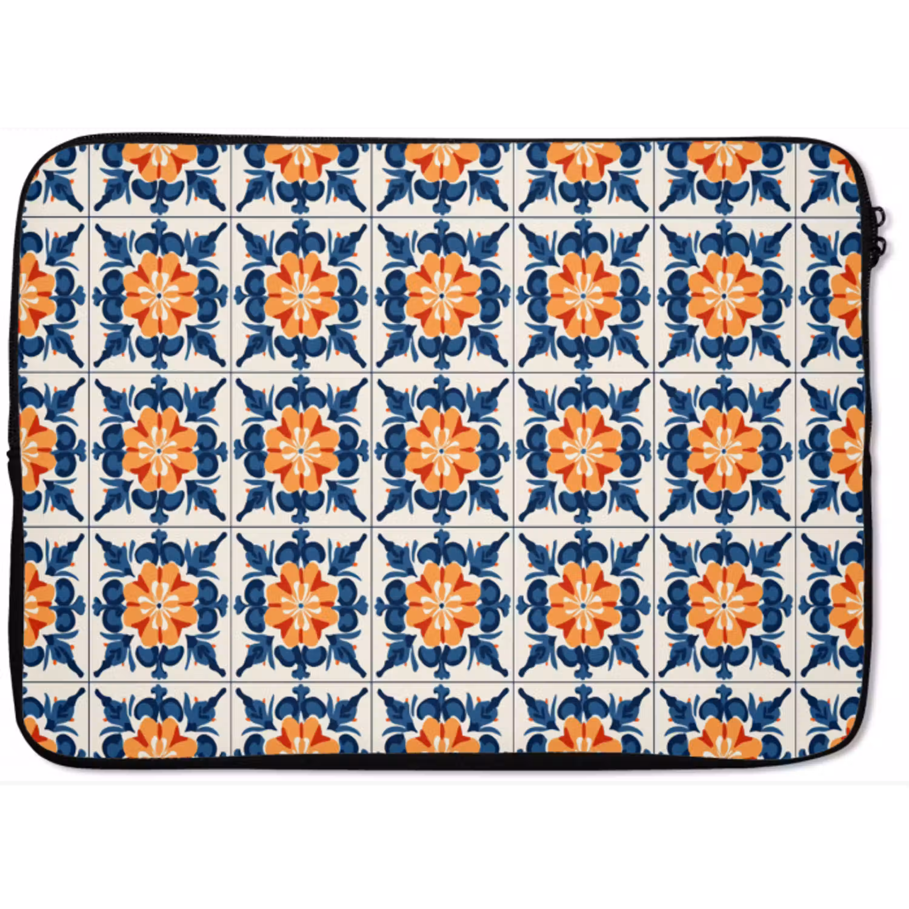 Traditioneel - Tegel - Oranje laptophoes neopreen klein 279 -zkaufland3dotto
