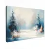 Bos - Winter - Natuur - Abstract - Sneeuw canvas 2cm klein -z3d