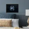 Krab - Delfts blauw - Dieren fotolijst zwart zonder passe partout klein -sfeer3