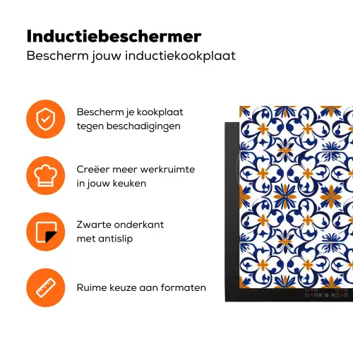 Patroon - Modern - Kleurrijk Inductie beschermer vinyl 3mm klein 276 -zzzzzzz-td-ups