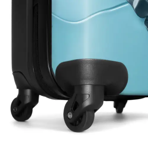 Vrolijke olifant kijkt door gescheurde achtergrond NBS - Handbagage koffer - Kinderen Unisex middel -wiel