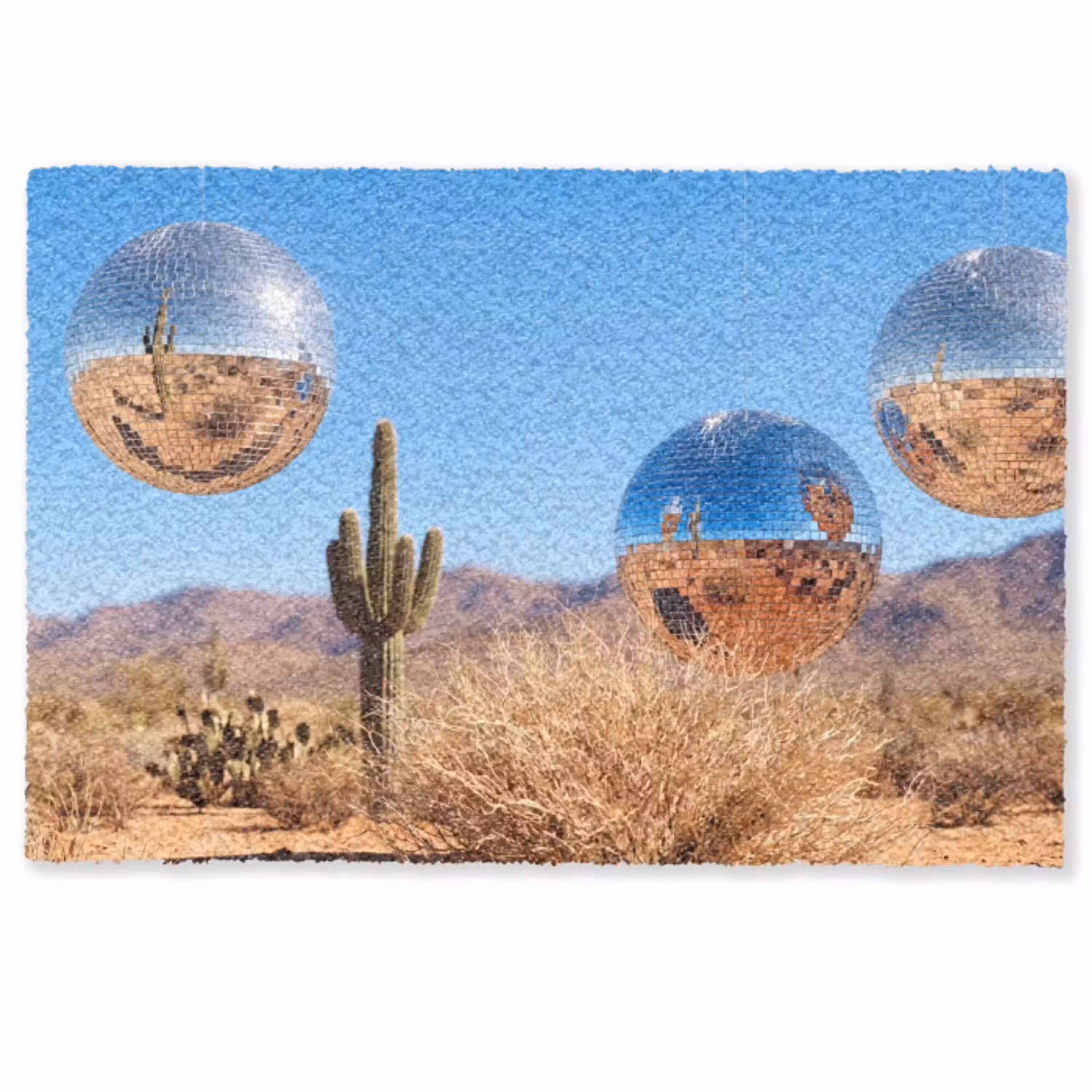 Woestijn - Spiegelbal - Kunst Deurmat klein -zkaufland3d