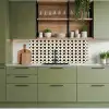 Stervormen - Geometrisch - Zwart keuken achterwand 2 middel 871 -sfeer3