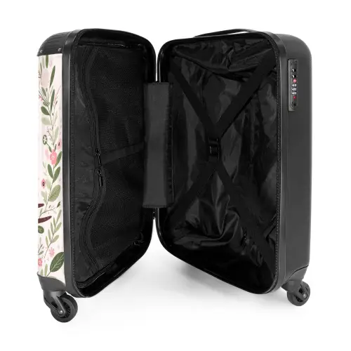 Fladderende flapuiltjes Koffer - NBS - Handbagage middel -binnenkant