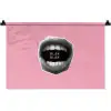 Mond - BLAH BLAH - Roze Wandkleed katoen klein -zz3d