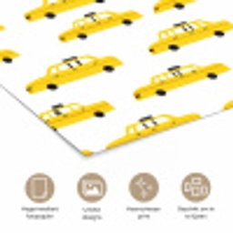 Taxi - Iconisch - Geel poster papier klein 62 -closeup_NL