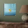 Bubbels - Badeend - Geel plexiglas 5mm klein -sfeer3
