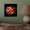 Peper - Graffiti - Verf - Abstract - Modern - Kleurrijk aluminium wit klein -sfeer2