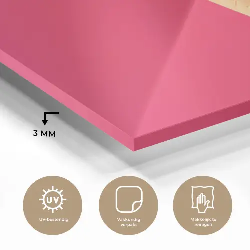 Schepijs - Roze - Hoorntje plexiglas 5mm klein -sfeer2