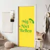 Mij niet bellen - Telefoon - Geel deurposter klein -sfeer6