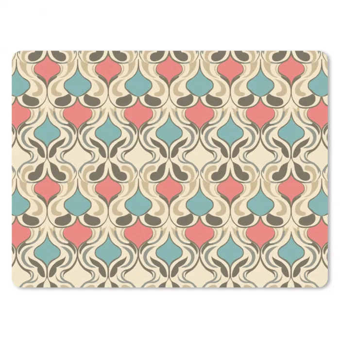 Barok - Retro - Kleurrijk muismat rubber klein 262 -3d