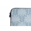 Palmboom - Modern - Blauw laptophoes neopreen klein 279 -detail