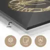 Garnalen - Zwart - Goud - Dieren plexiglas 5mm klein -sfeer2