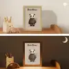 Panda - Blauwe bloemen - Zachtheid Light Box met kabel (Kinderlampje) klein -sfeer3_kind