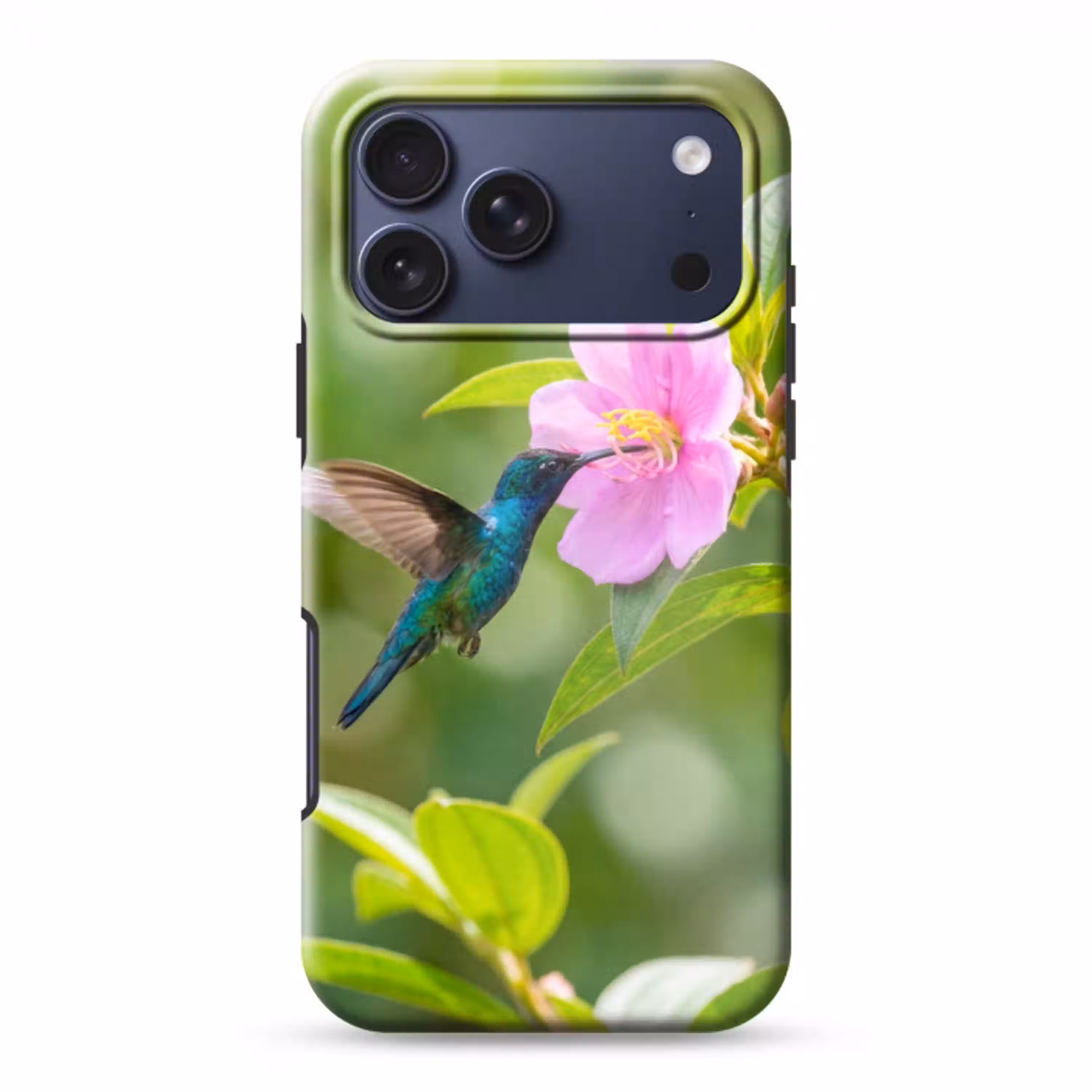 Kolibrie - Bloem - Natuur - Groen Toughcase MagSafe Apple iPhone 17 Pro Max klein -3d