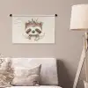 Luiaard - Dieren - Bohemian - Boho Wandkleed katoen klein -sfeer4