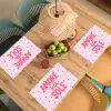 Amore vita sole - Roze - Hartjes Placemat vinyl groot -zzsfeer5_Kitchenyeah-website