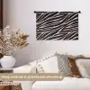 Zebra - Zwart - Roze Wandkleed katoen klein 269 -sfeer1