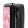 Patroon van gekleurde vlinders NBS - Handbagage koffer - Unisex middel -slot