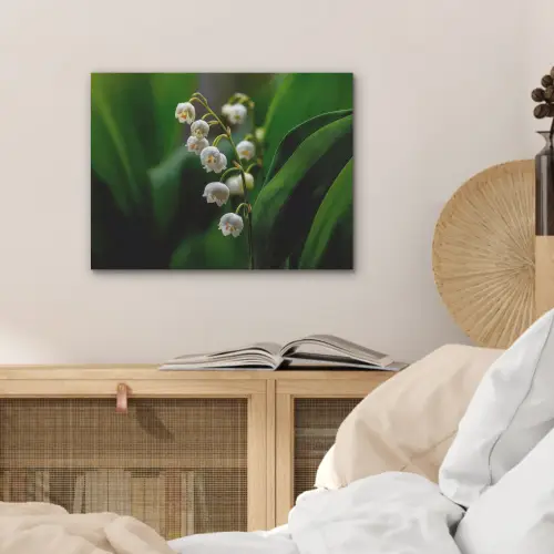 Bloemen - Wit - Bladeren - Lelietjes PET vilt klein -sfeer3