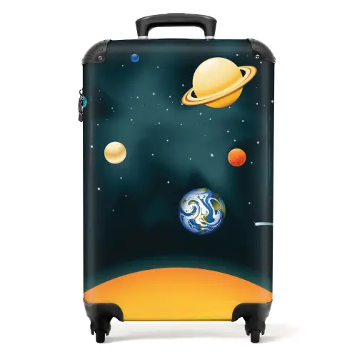 Saturnus space Koffer - NBS - Handbagage middel -productfoto_recht