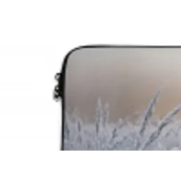 Rijp - Gras - Kristallen - Winter - Minimalistisch laptophoes neopreen klein -detail