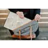 Marmer - Grijs - Aders laptophoes neopreen klein 279 -tas