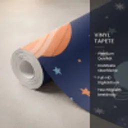 Ruimte - Planeten - Kleurrijk Behang Vinyl klein -USP_closeupDE