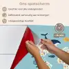 Wereldkaart - Zeeleven - Blauw keuken achterwand spatscherm klein -spatscherm_NL