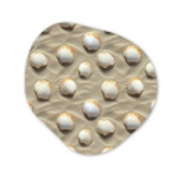 Schelpen - Zand - Maritiem Wandcirkel Organisch Forex 3mm klein 629 -3d