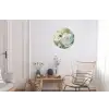 Lieveheersbeestje - Bloemen - Wit Wandcirkel aluminium klein -woonkamer