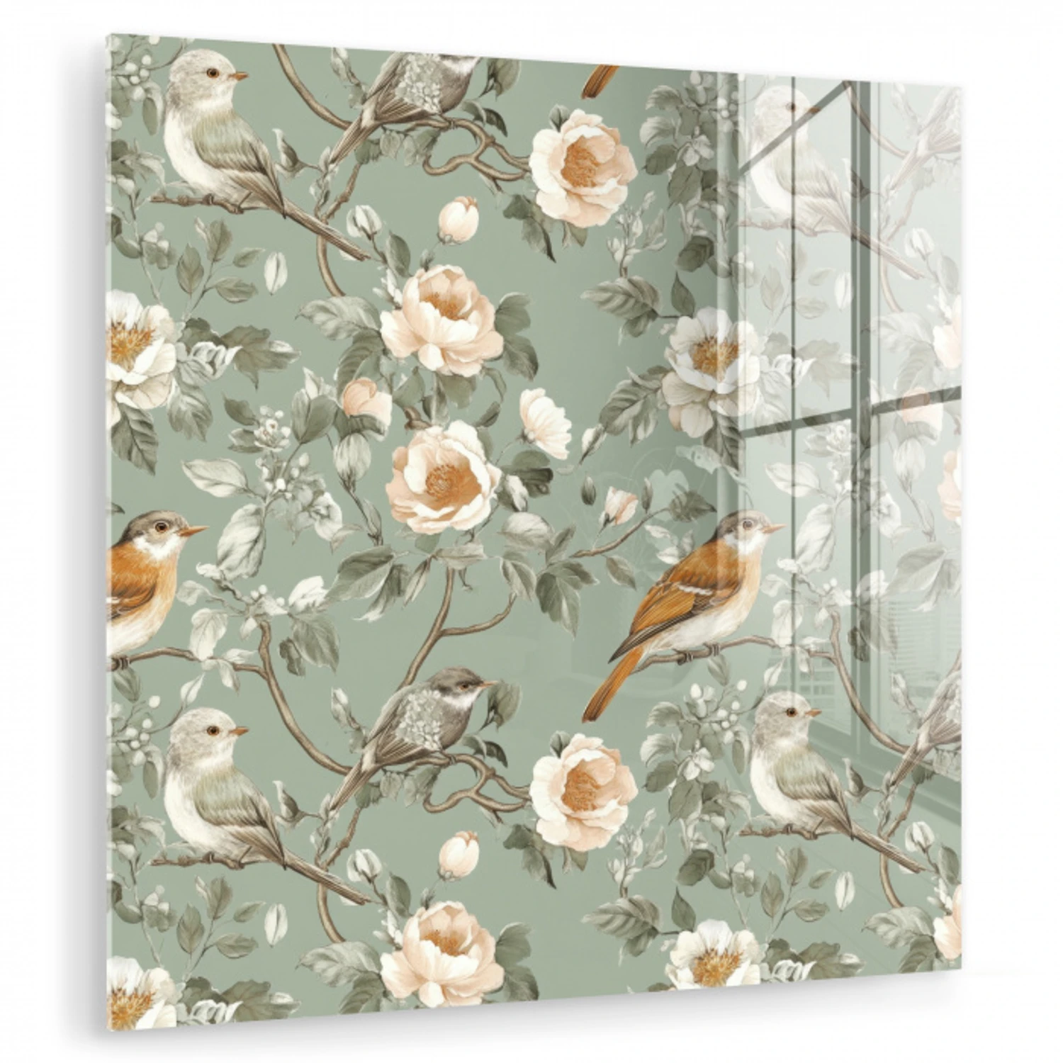 Roze - Vogels - Kleurrijk plexiglas 5mm klein 11 -zzzproduct_nieuw