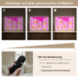 Smiley - Roze - Glazuur Light Box met batterij (Wandlamp kind) middel -USP_dimbaarDE