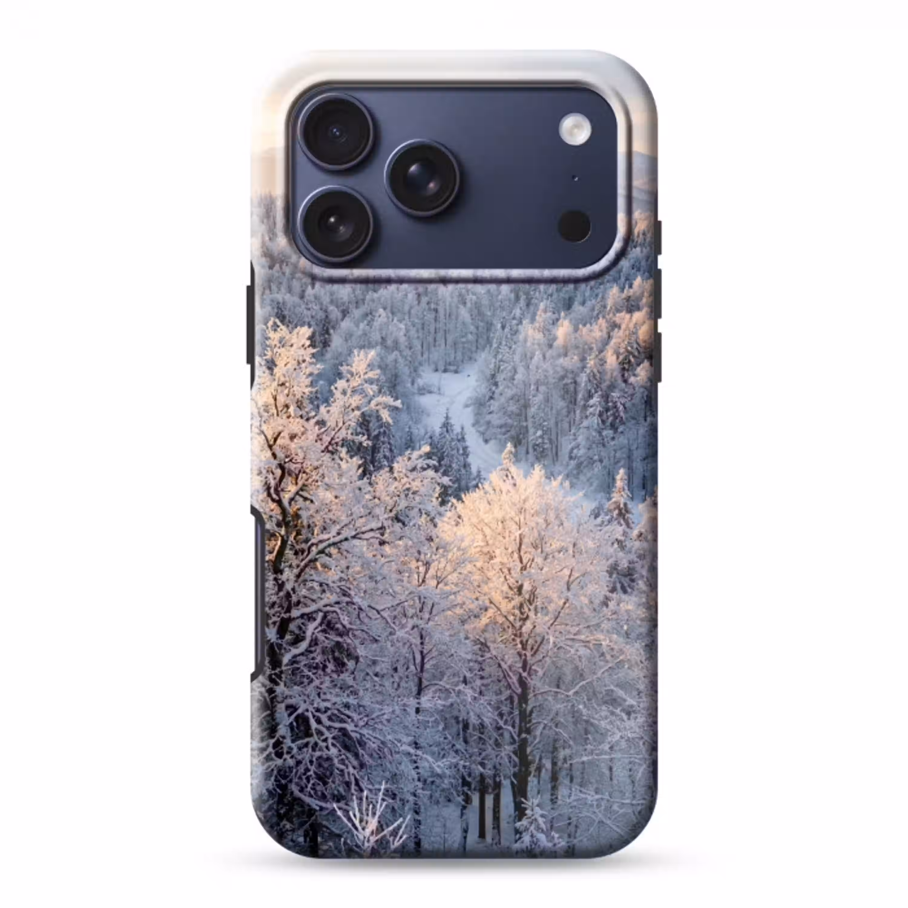 Bos - Bergen - Goud - Winter - Warm Toughcase MagSafe Apple iPhone 17 Pro Max klein -3d