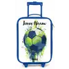 Voetbalvibes - Verf - Groen - Blauw Kinderkoffer - Blauw klein -zz3dotto
