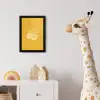 Citroenen - Illustratie - Minimalistisch - Geel fotolijst zwart zonder passe partout klein -usfeer4_kinderkamer