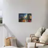 Auto - Skyline - Zon - Blauw Tuinposter op houten frame 2 cm dik klein -sfeer1