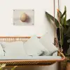 Ei - Beige - Ovaal - Egaal tuinposter los doek klein -sfeer7