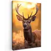 Hert - Gewei - Herfst - Bos - Bruin - Natuur - Bosdieren Tuinposter op houten frame 2 cm dik klein -3d