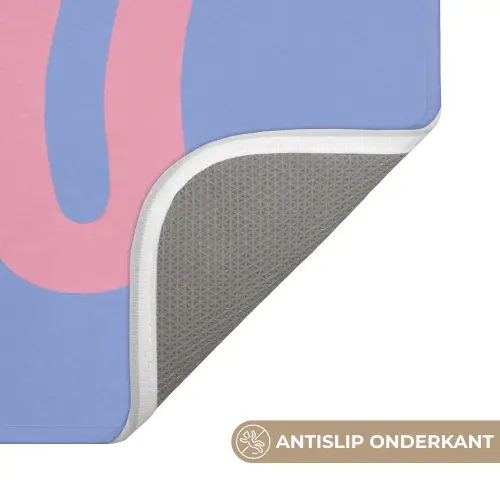 Ciao - Roze - Blauw - Golvend Badmat klein -USP_AntislipNL