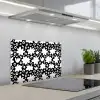 Gestileerd - Bloemen - Abstract keuken achterwand spatscherm klein 900 -3d_schuin