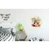 Wijnflessen - Takken - Sinaasappels Wandcirkel aluminium klein -kinderkamer