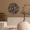 Aardse - Kiezel - Stenen Wandcirkel kunststof plaat 5mm dik klein 188 -sfeer1